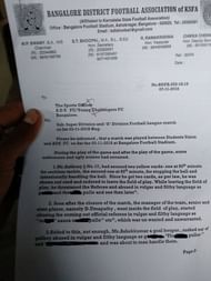 The BDFA's suspension letter to ADE, Young Challengers